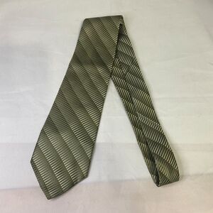 #6626 Zylos George Machade Green Striped Mens Necktie, Tie